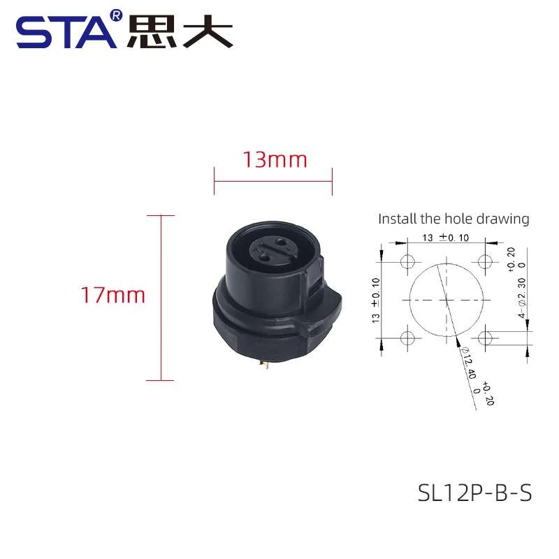 IP67/IP68 Waterproof 2/3/4/5/6/7/8 Pin Industrial Aviation Circular Connector LP12 Male Female Square Flange Panel Mount Socket