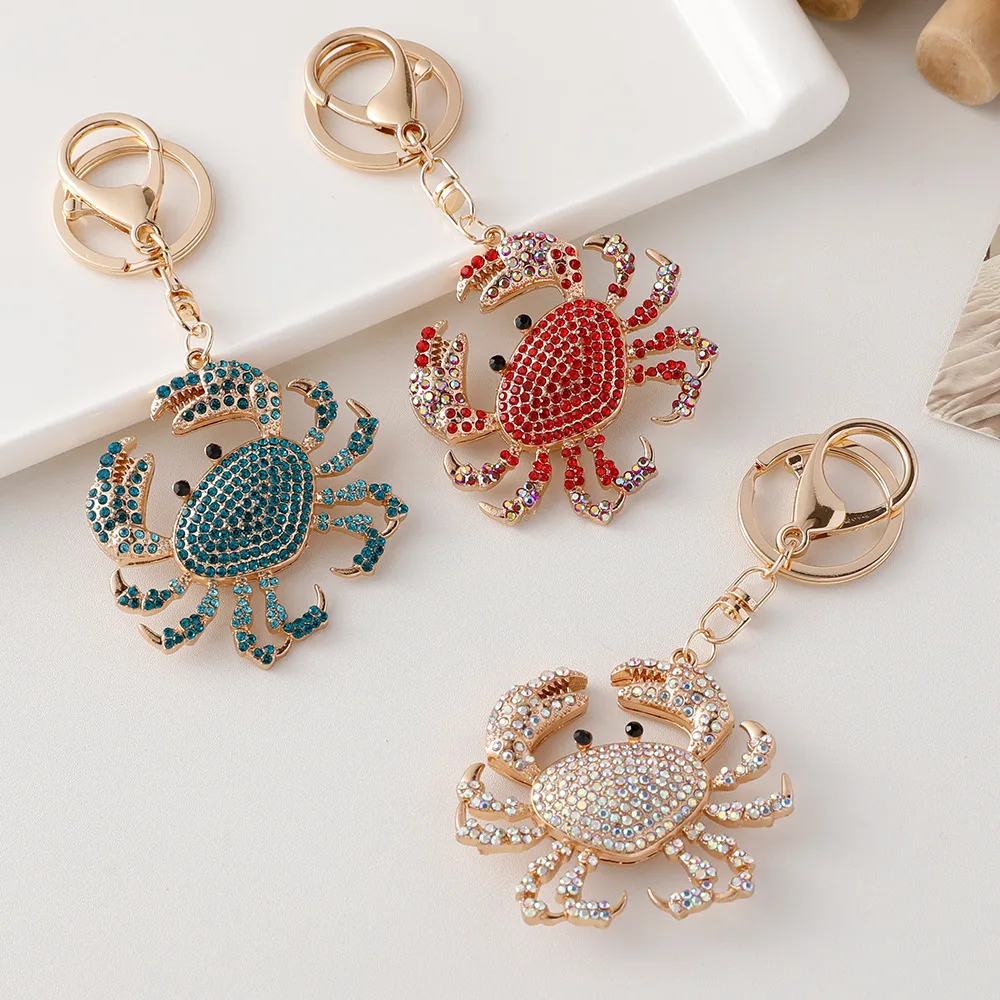 TTjewelry Red Crab Animal Brooch Pin - Gold Tone Rhinestone Crystal Fashion Jewelry - View #6