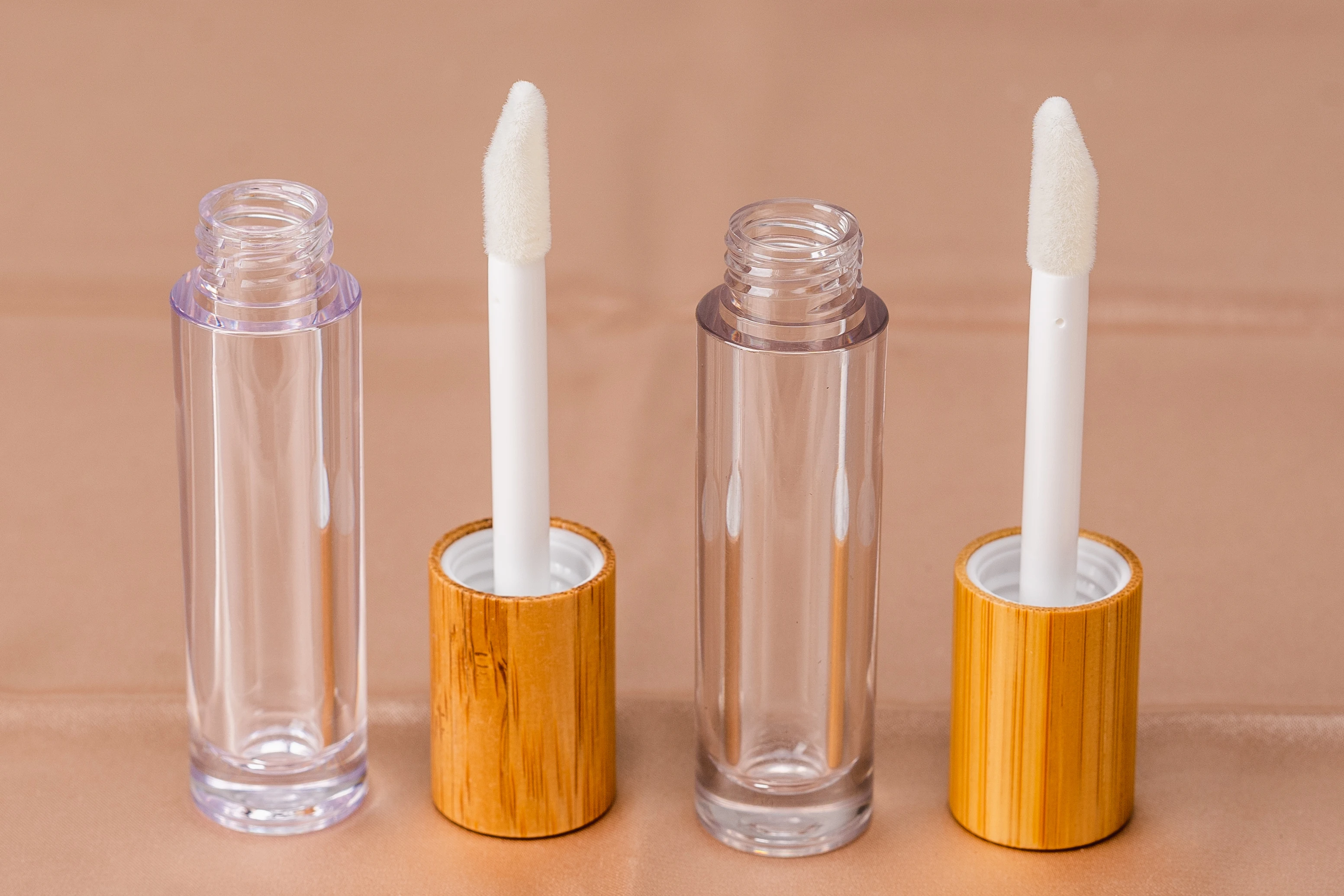 
Bamboo Matte Empty Plastic Lip Gloss Packaging Lip Gloss Tube Custom Logo Wholesale Lip Gloss Tube 