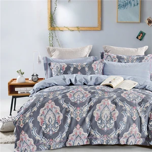 KOSMOS Wholesale Flower Print Floral Garden Pattern Printed Duvet Cover Bedding Bed Sheets Set