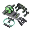 Juego de ruedas de fitness de 7 piezas: Verde