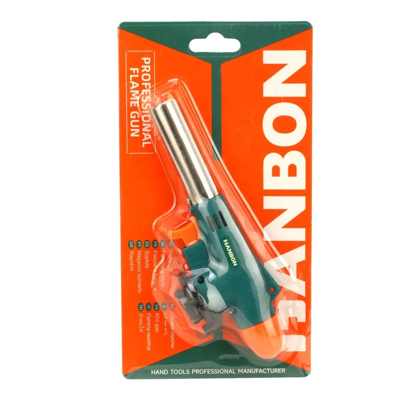Multi-Function Gas Torch Flame Gun Butane Gas BBQ Flame Gun Fire Starter Maker Burner Heating Torch