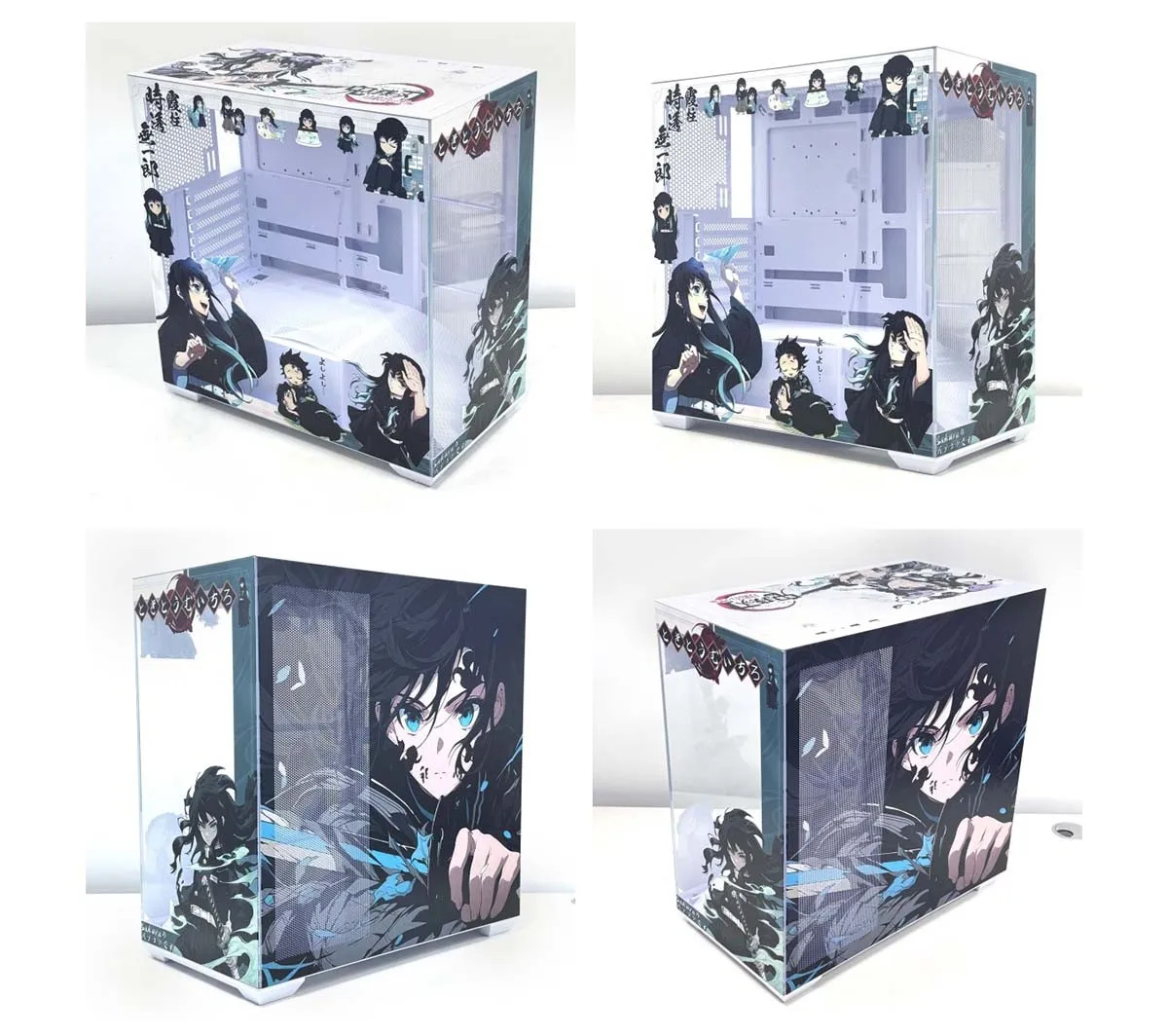 For SAMA Customized Anime Themed ATX Desktop Computer Chassis Towers Transparent Sea View Room Back Plug with Fans in Stock