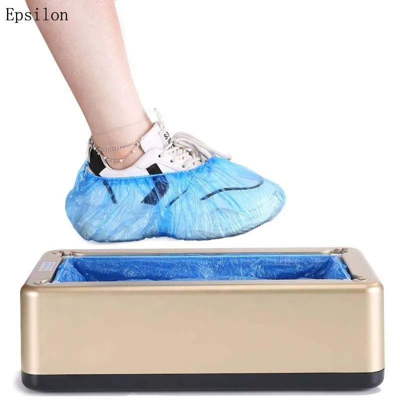 Epsilon High quality disposable PE Plastic shoe cover with T clip