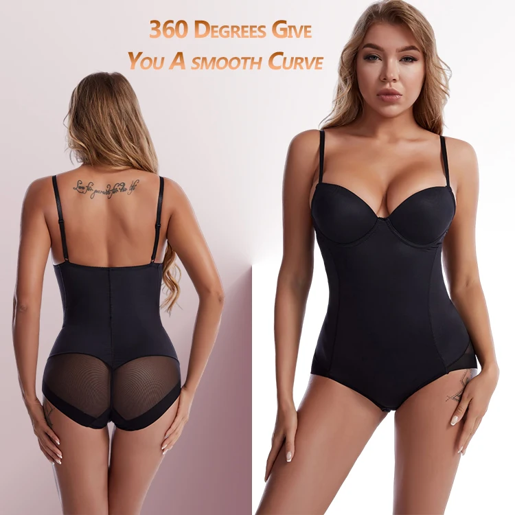 Smooth Shapewear Bodysuit Waist Trainer For Women Tummy Control Body