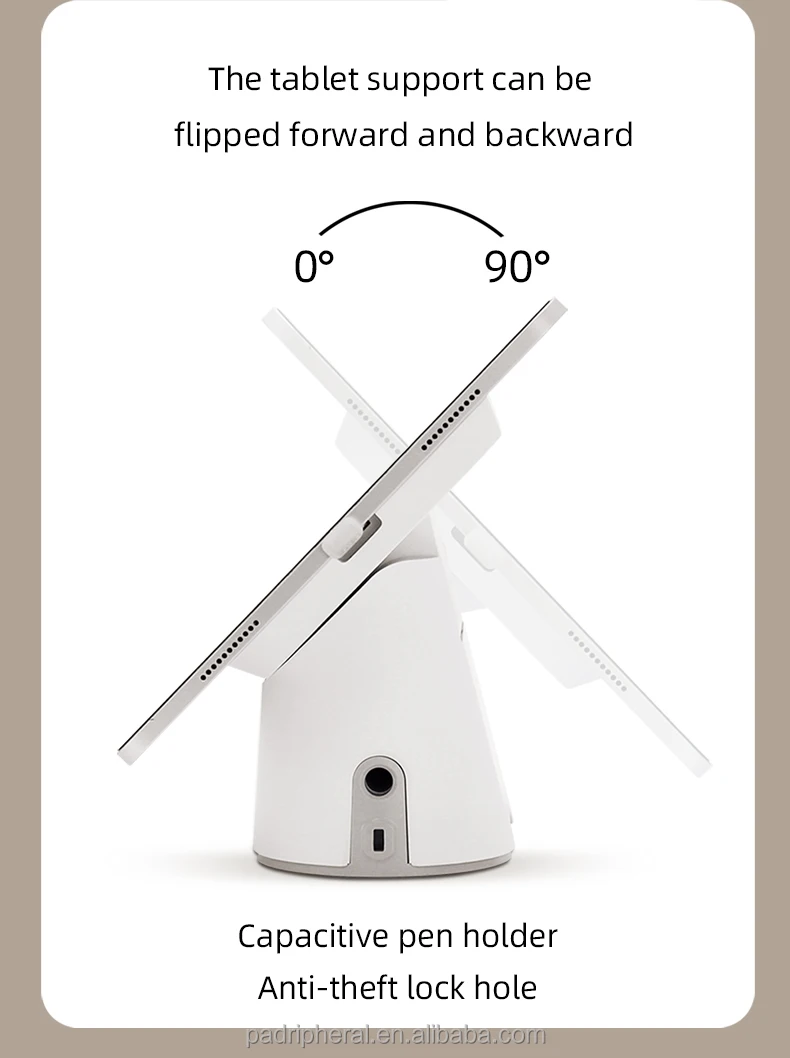 Adjustable Android Tablet POS Stand Retail Pos Counter