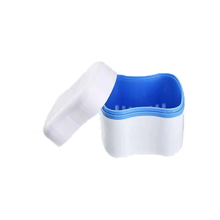 Oem Dental Storage Cleaning Bath Retainer Case Matched Brushes Wholesale Plastic Denture Box