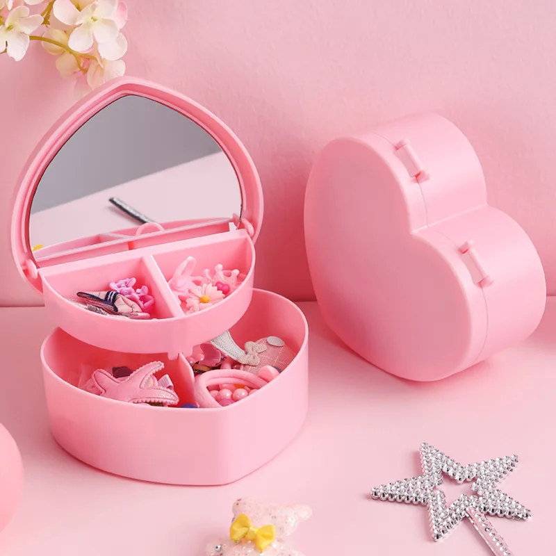 Multifunctional desktop large capacity plastic storage box women's cosmetics lipstick storage box