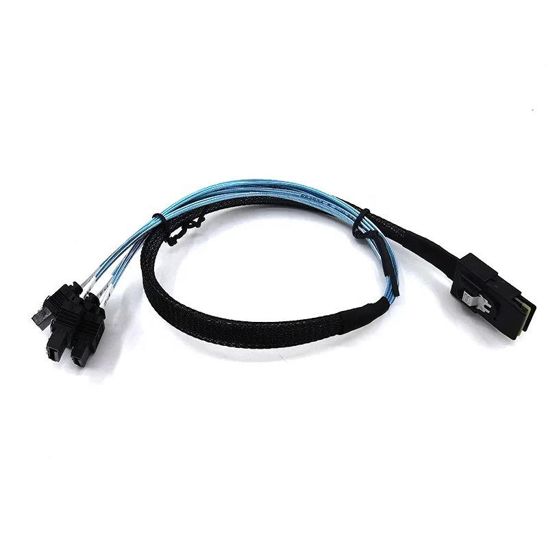 SAS Cable Mini SAS to SATA Cable SAS 1 to 4 Data Transfer Hard Disk Data Transfer Cable