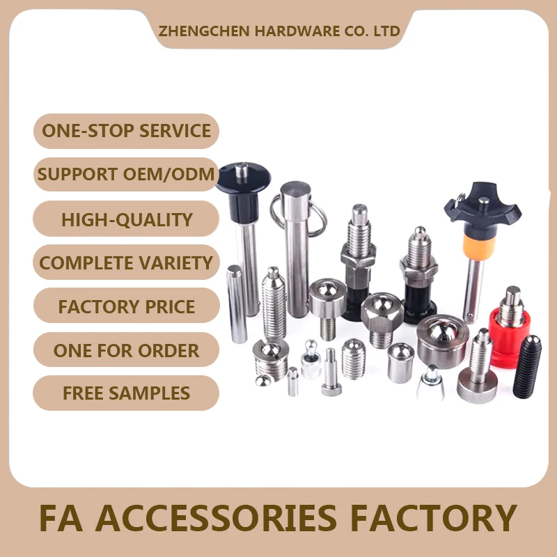 ZBLPSS Wholesale High Quality Zinc-plated Stainless Steel 304 ISO Certified Push Button Spring Loaded Pin Quick Release Ball