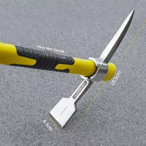 EXPLOIT Double Headed Steel Pick Axe Garden and Camp Out Multifunctional Loose Soil & Weed Control Tool Hoes Product Pick Axe
