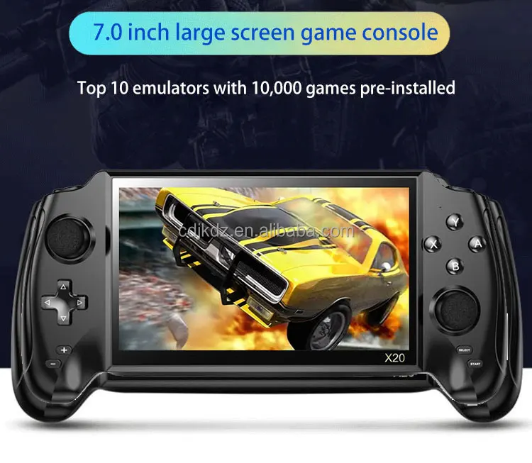 X20 Handheld Game Console 7 Inch 16gb 5400mah Retro Game Console Double 