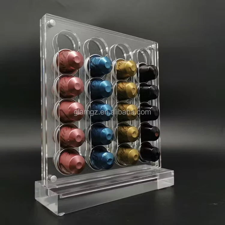 Large Capacity Perspex Coffee Capsule Display Acrylic Coffee Pod Holder