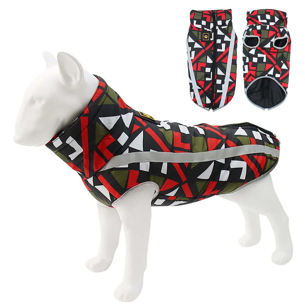 Big Dog Clothes Outdoor Waterproof Windproof Dog Clothes Winter Warm