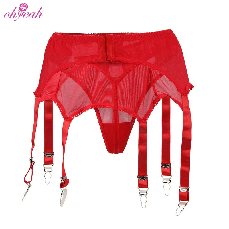 High Quality Low MOQ Custom Women's Waist Underwear 3 Colors Stock Sexy  Mesh Panty Garter Belt Plain Dyed Solid Pattern Knitted| Alibaba.com