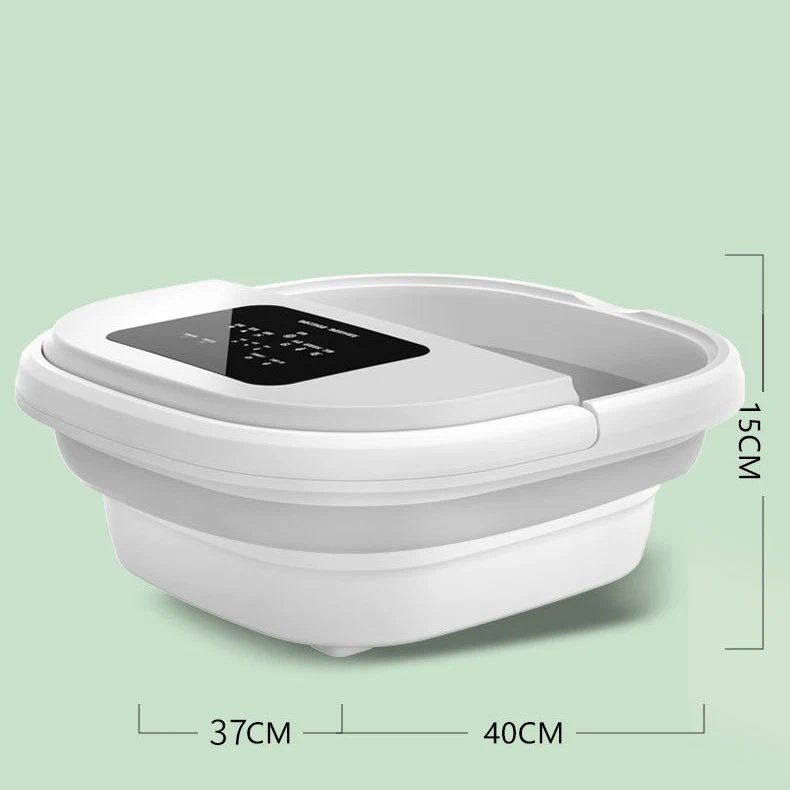 Automatic Heating Foldable Foot Bath Bucket With Rotary Massage Roller