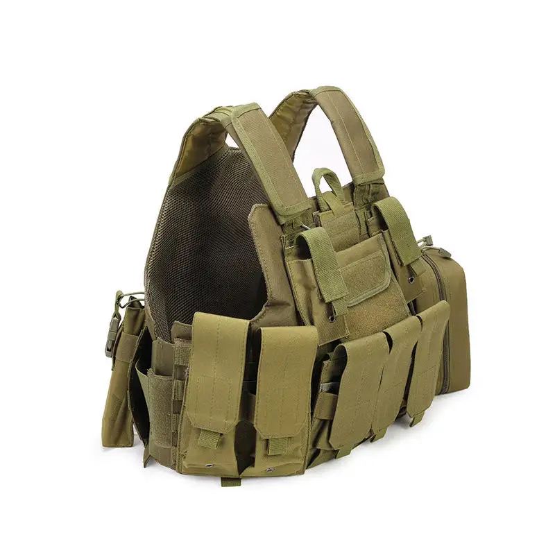 Outdoor Multifunctional Quick Disassembly Safety Vest Navy Blue Tactical Carrier Plate Vest Multi Pocket