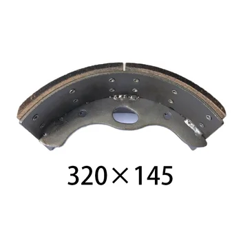92957252 rear Drum Rivet Brake shoe MK384867 with brake lining for 