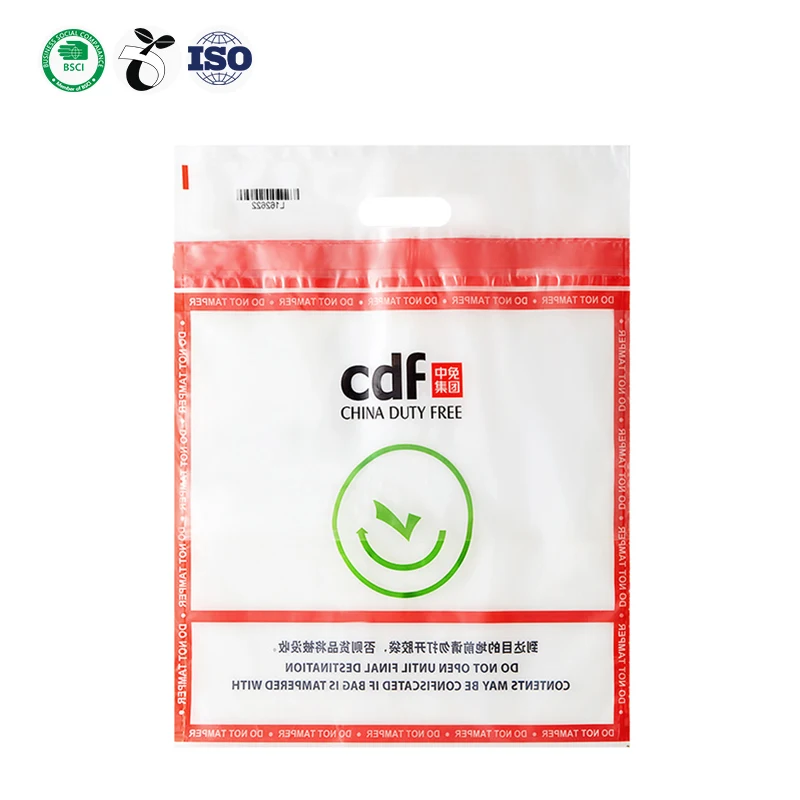 Tengen Custom Printed Bank Money Deposit Plastic Satchel Envelopes Tamper Evident Security Bag