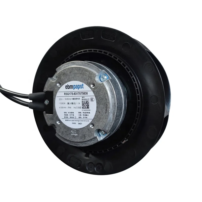 R3G175 8317075830 Centrifugal Fan 220V 1.1A 115/90W 4136RPM Cool 並行輸入品 EBM PAPST R3G175-RD53-03 220V PWM 114W 6 Wires 4479RPM Centrifugal