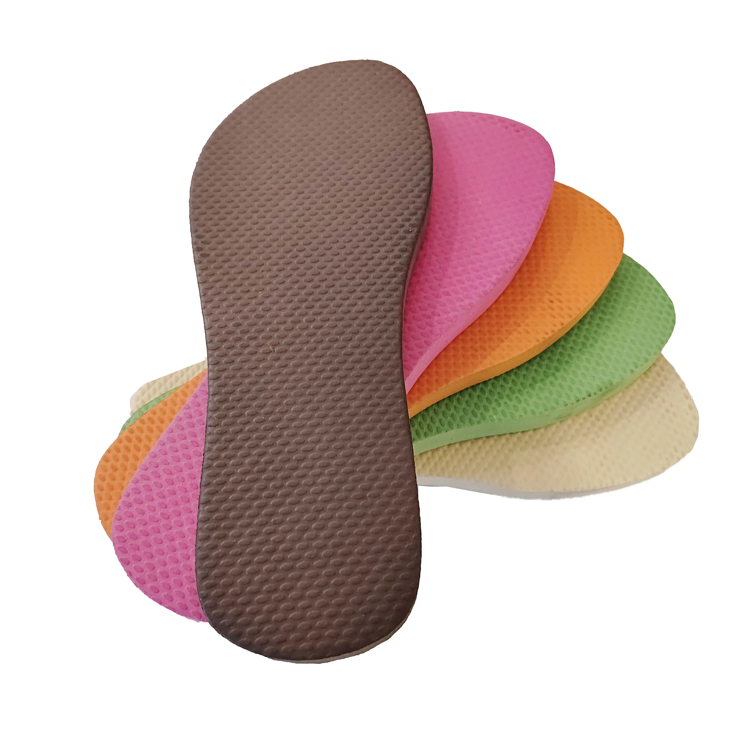 Custom Colors Customizable Thong Sandal Soles - Multicolor Lightweight EVA Bases (OEM/ODM Supported)