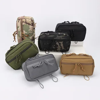 Outdoor Sports Tactical Multi-layer Compact Small Bag MOLLE EDC Tools Waist Mobile Phone Bag