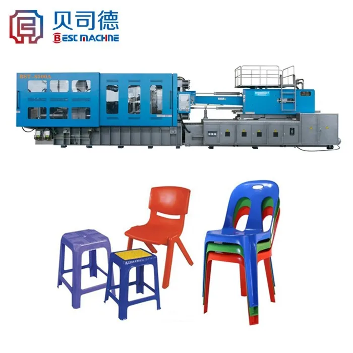 High Production Fully Automatic Horizontal Injection Molding Machine for Chair Making Processes HDPE PPR PVC PET ABS EVA PP