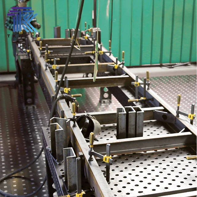 TKweld CE Certified Robot Welding Table 4000*2000*200mm 3D 2D Construction Soldering Station 0.5mm Nitriding Steel New Condition