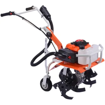 Micro Gasoline Agricultural Multi-Functional Household Rotary Tillage Machine Small Convenient Soil Trenching Weeding Cultivator