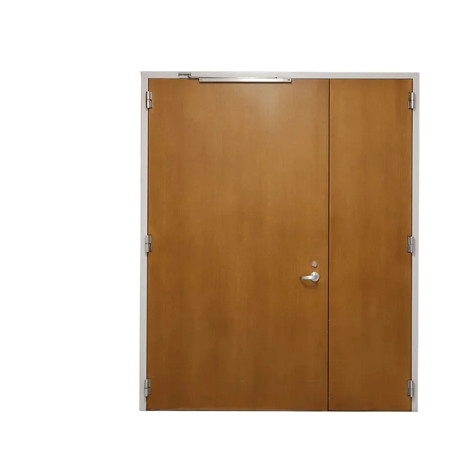 Ul 90 Minute Fire Rated Wood Door With Hpl Melamine Finish Solid Core ...