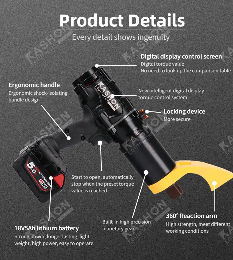 Intelligent Cordless Battery Powered Torque Wrench 4803000nm Buy