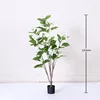 120cm tall white hydrangea tree (78 leaves, 12 flowers)