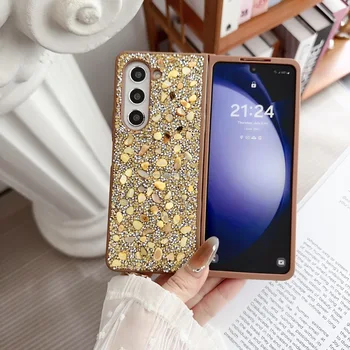 Luxury Bling Sparkling Shockproof Mobile Phone Case for Samsung Galaxy Z Fold 6 Protective Diamond Phone Cover Z Fold 5 4 3