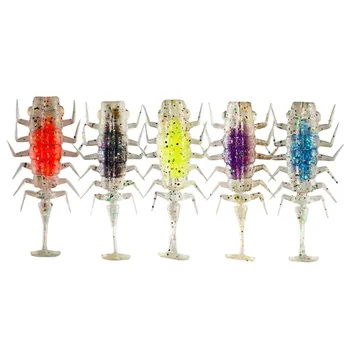 Cheery Palmer 5cm 2g Bionic Fishing Plastic Swimbait Worm Lure 5 Colors TPR Soft Bait Artificial Soft Bait for Prawn Lure – Soft Lure – view 2