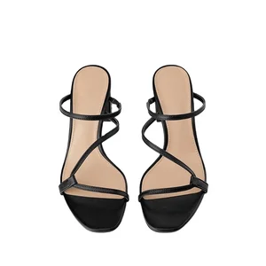 Custom Solid Color Designer Shoes Sandals for Women and Ladies Luxury Wedding  High Heeled Slipper Occupation  Femmes Fashion