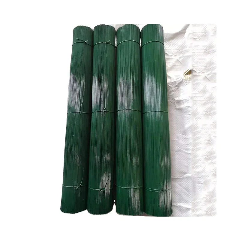 Green Black Color 2MMX8CMX7KGS/CARTON PVC Plastic Coated Single Metal Wire Twist Tie Wire for Gift Packing