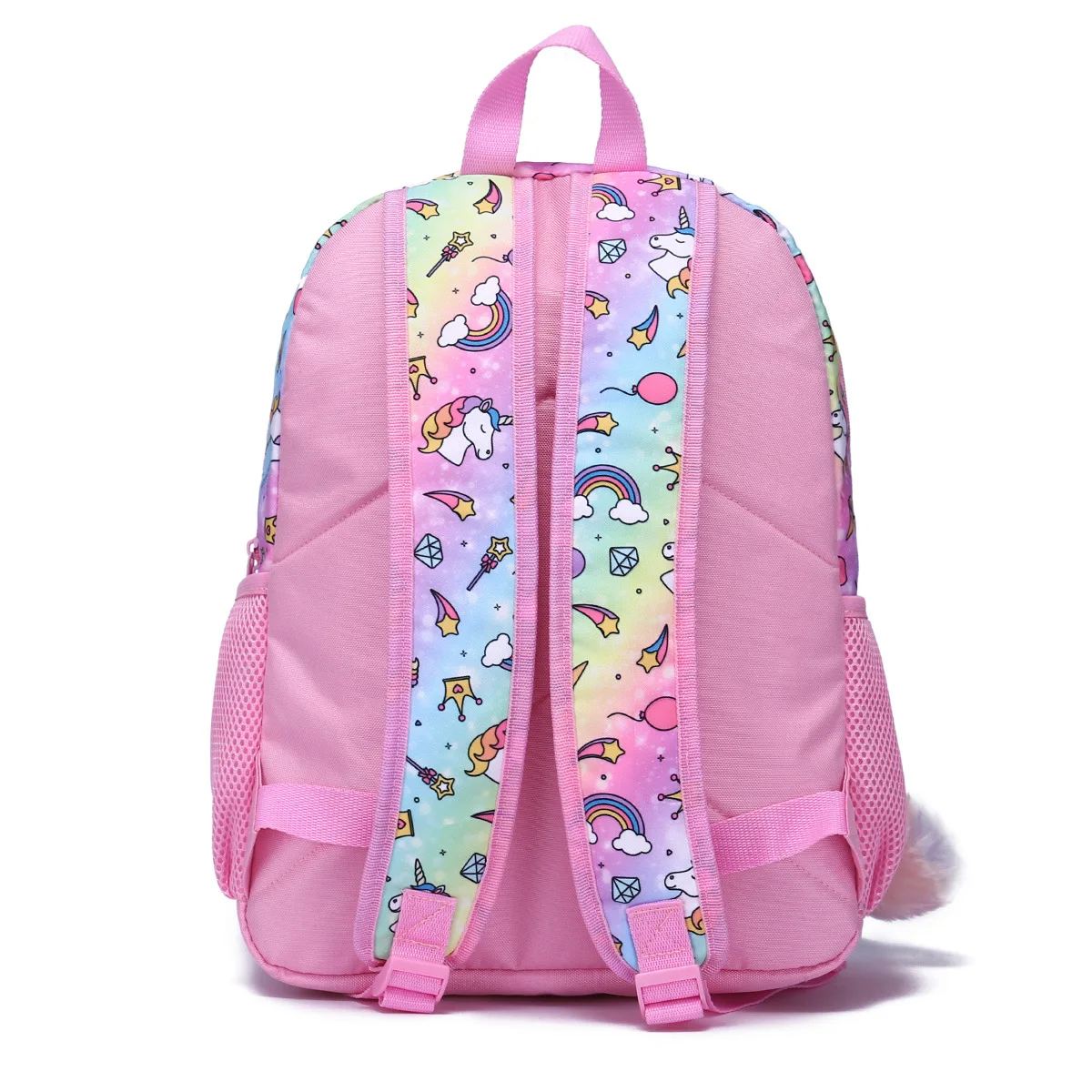 Spot New Unicorn Backpack Sequin Three Piece Set Primary And Secondary ...