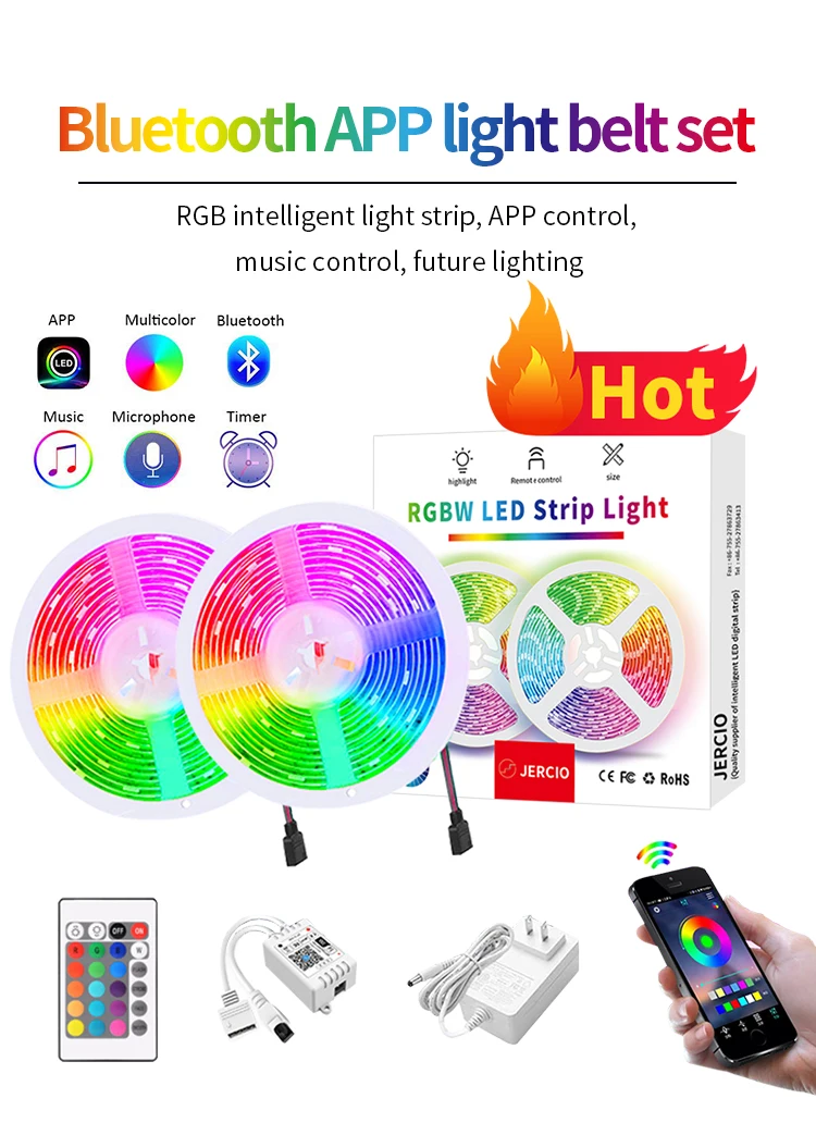 New Quality 5M Smart WiFi RGB LED Strip - SMD2835 12V, Waterproof, APP ...