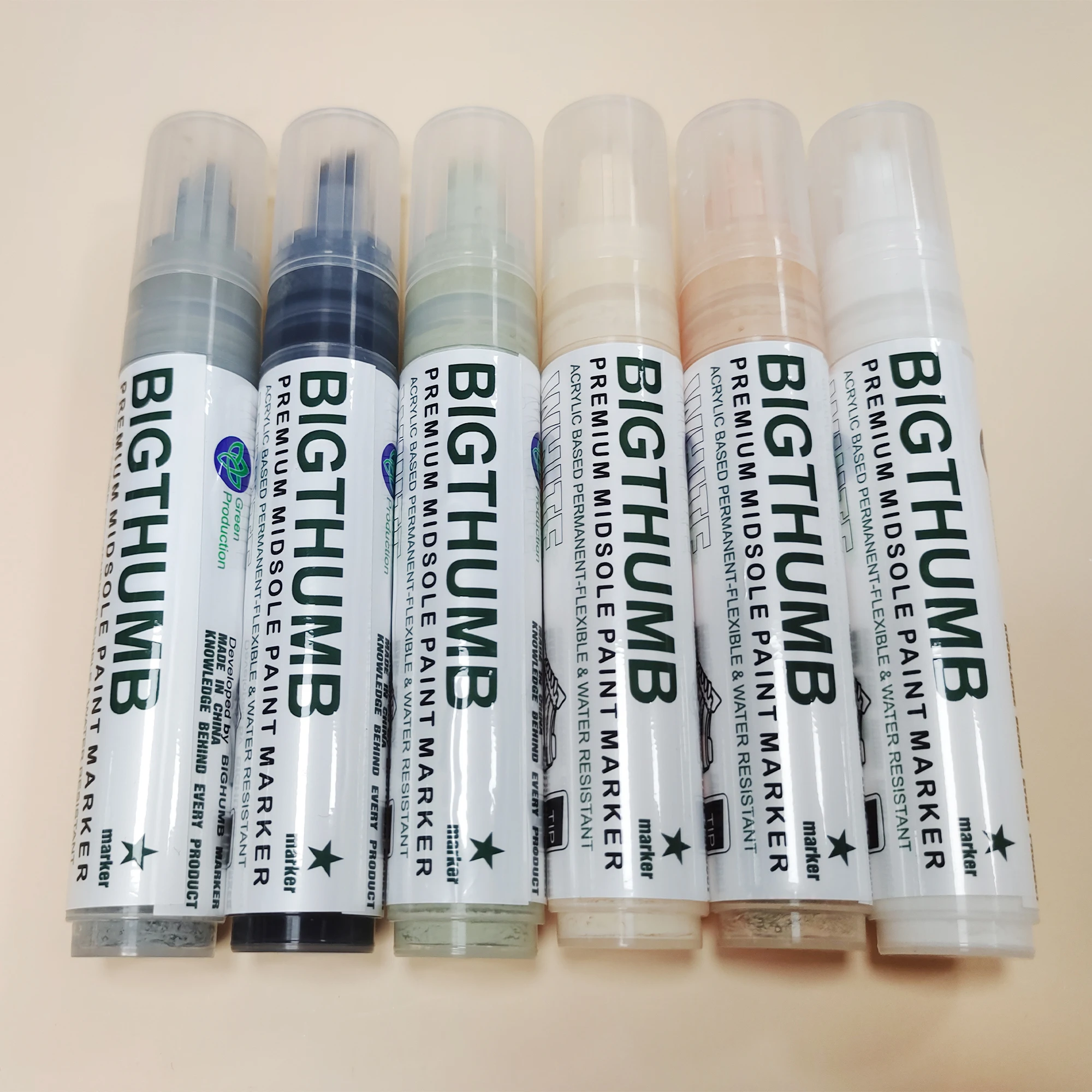 Permanent Acrylic Based Midsole Pen White Ink Color Shoe Marker for Sneaker