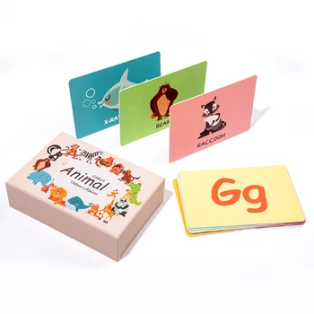 Factory OEM Wholesale Custom children literacy Card english educational learning flash cards