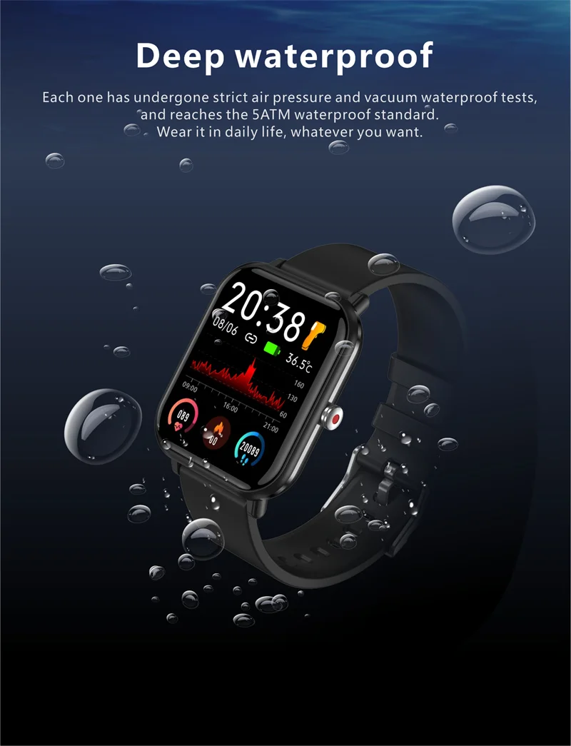 Q9pro Smartwatch Oem Heart Rate Body Temperature Spo2 Bp Smart Watch Sport Fitness Tracker Q9