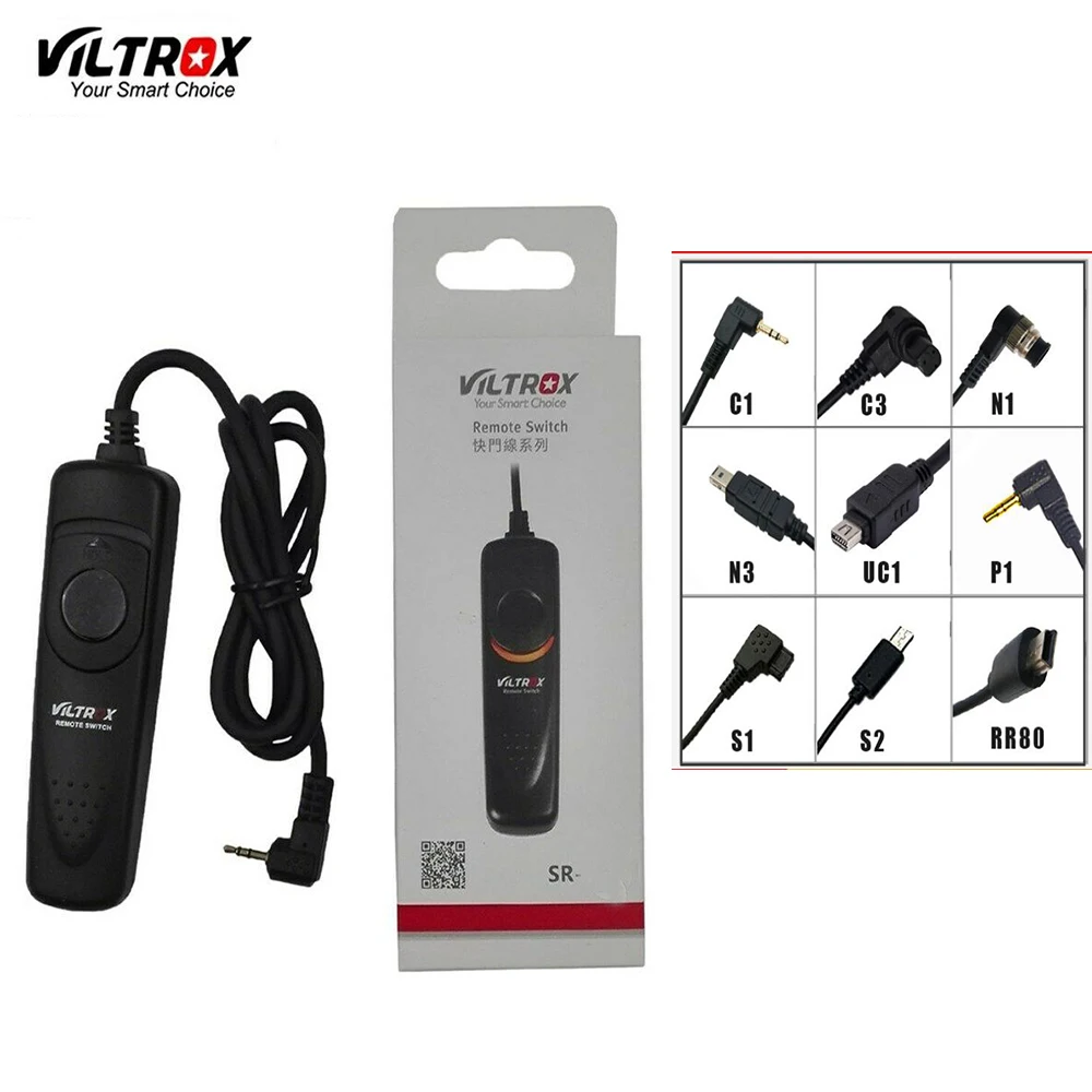 Viltrox SR-C1 C3 N1 N3 E2 S1 P1R90 Remote Switch Shutter Release 