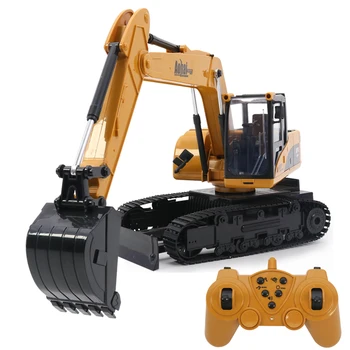 1:10 12 channel RC toys car with remote control truck for children Construction vehicle excavator big rc truck jugetes
