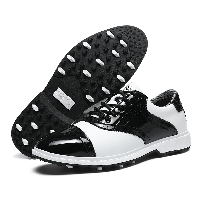 Custom Breathable PU Men's Golf Shoes - Customizable OEM