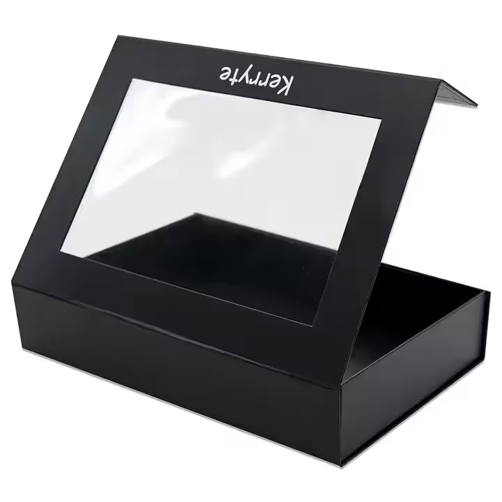 Customized Logo Magnetic Flip Paperboard Box Exquisite Small Cosmetic Cardboard Gift Packaging with Embossing & UV Coating supplier