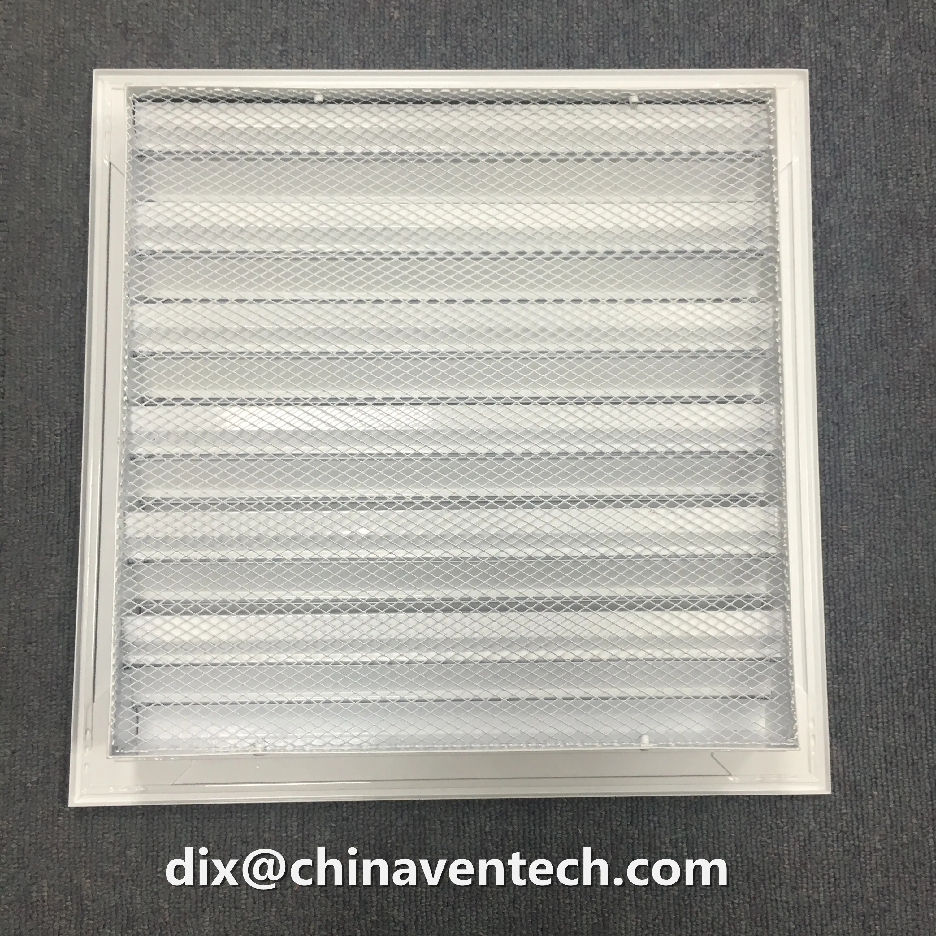 Hvac air conditioner aluminum rain proof air vent outdoor round weather louver