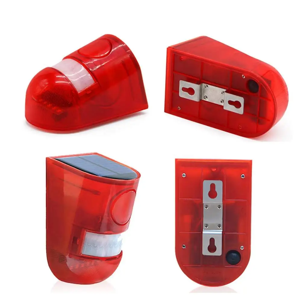 Датчик движения, сигнализация безопасности, аварийный светодиодный стробоскоп, сигнальная лампа, беспроводная садовая лампа для улицы, солнечный стробоскоп