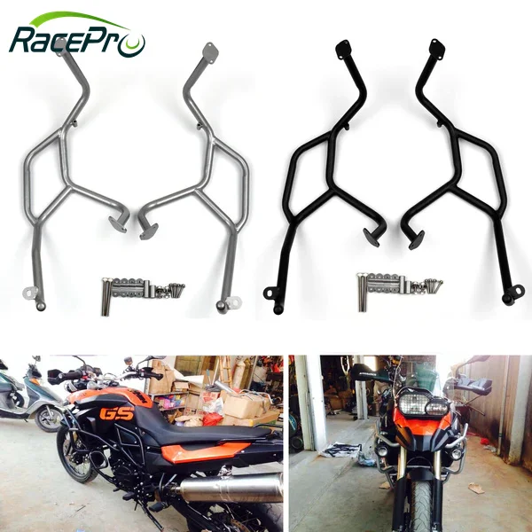 RACEPRO Motorcycle Upper Highway Engine Guard Crash Bar for BMW F800GS F700GS F650GS 2008-2018