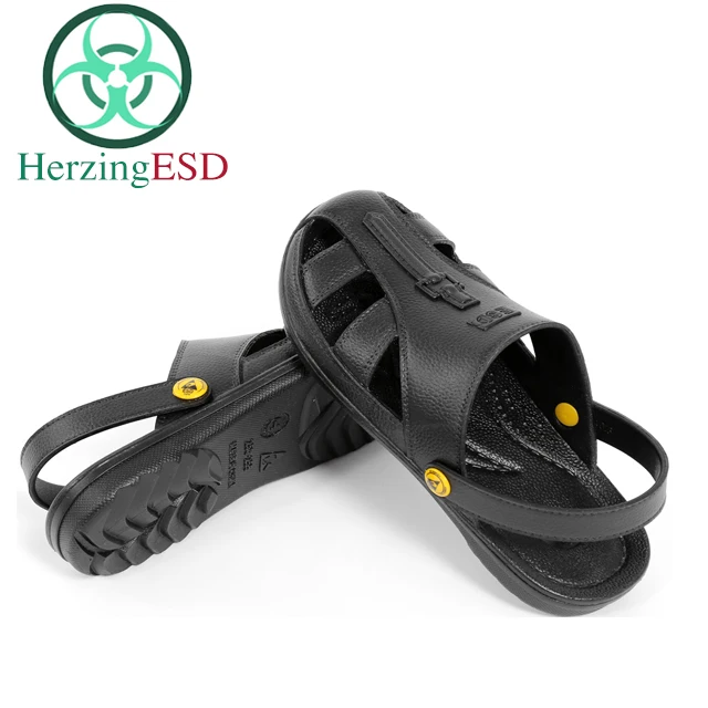 Ready Stock Factory Price Electronic Workshop Black Color SPU ESD Sandals