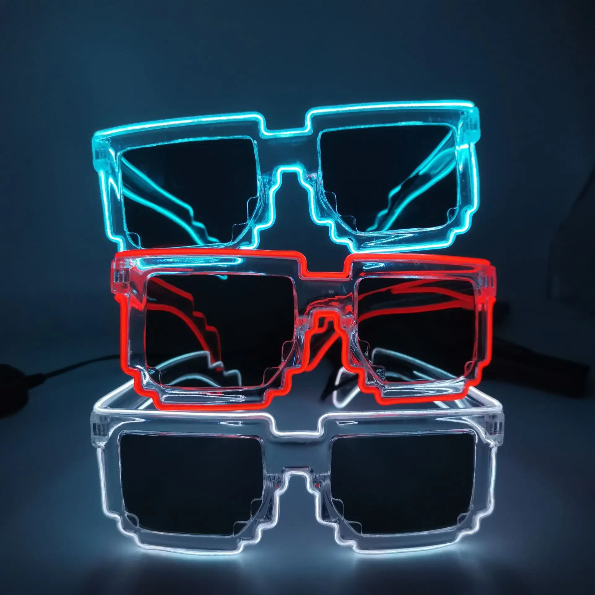 Richshining LED Glowing Sunglasses for Parties